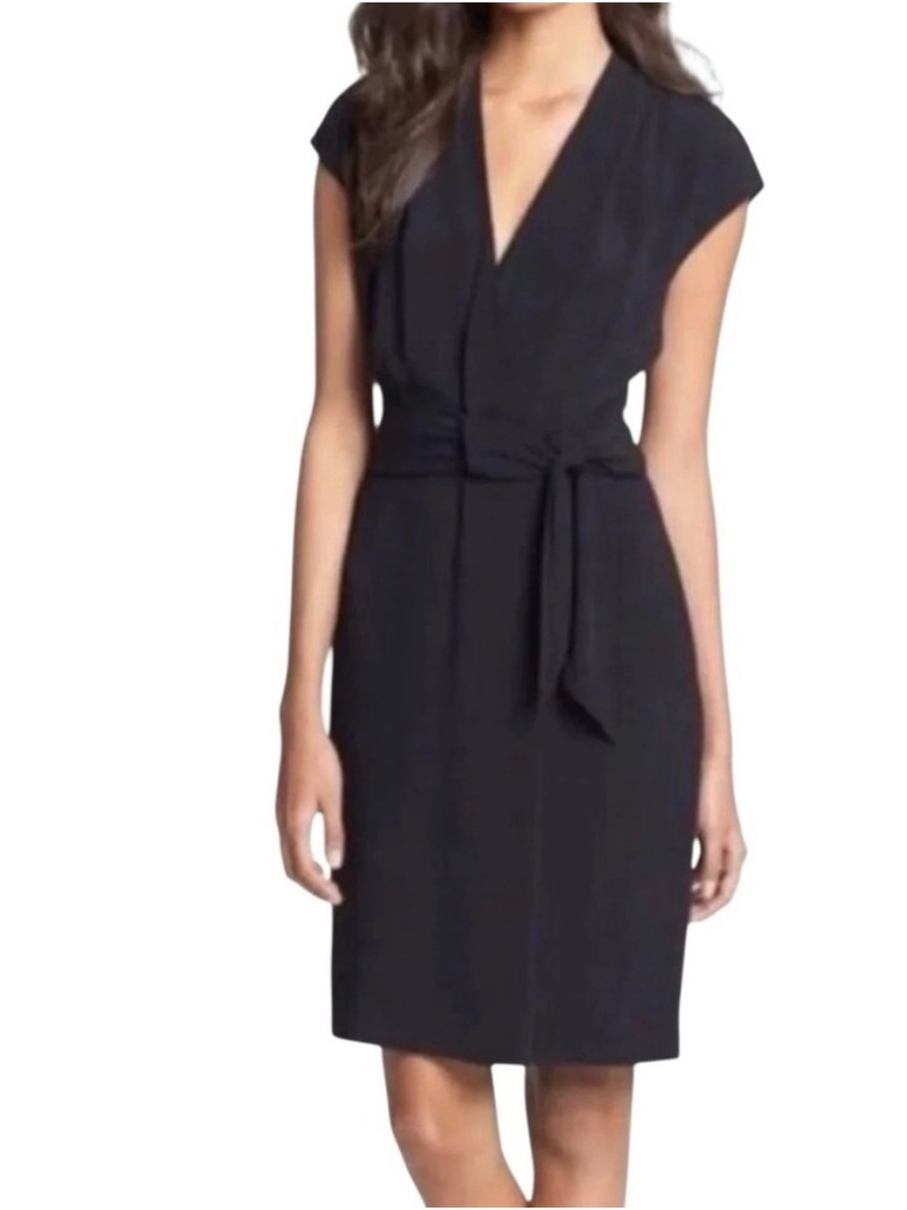 Kate Spade New York Villa Crepe Black Dress Size 4